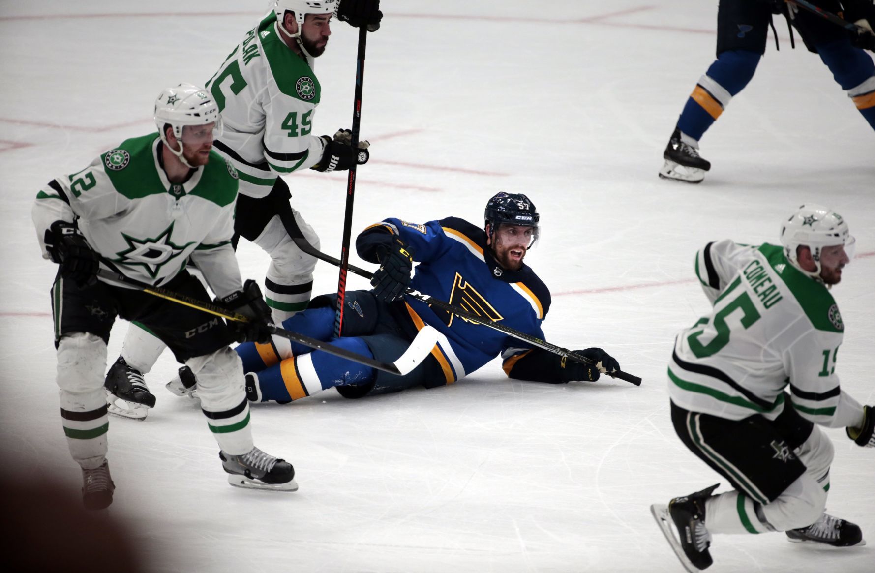Blues, Stars in deciding Game 7
